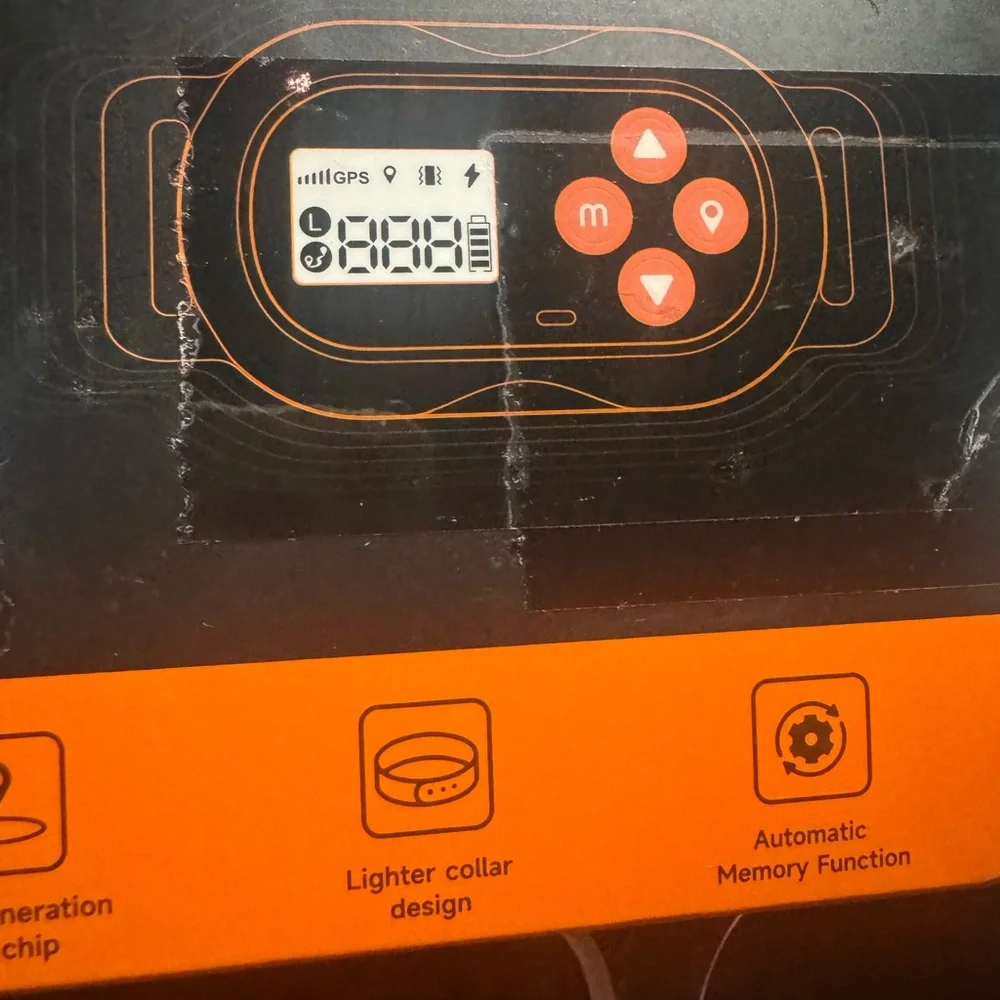 Black GPS Pet Tracker Collar